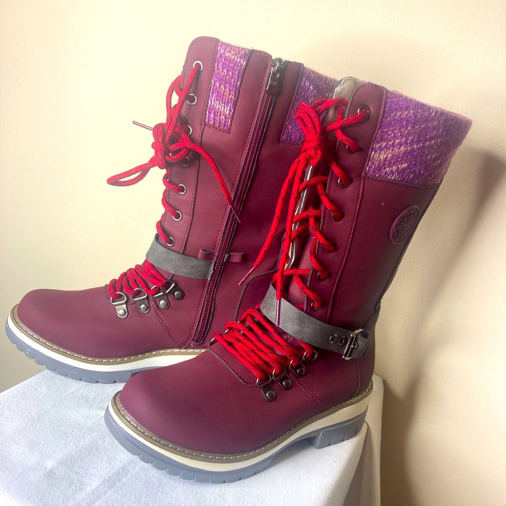 DIYOO SINCE 1947 boots for women size 7 purple